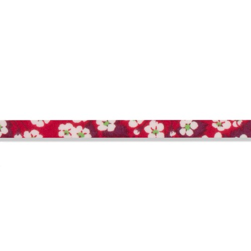 Cordon en tissu Liberty - Mitsi Valeria - Fraise des bois x1m