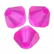 Perles toupies Preciosa - Rondelle Bead 3 mm - Fuchsia Matt x30