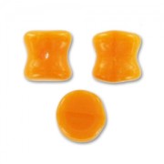 Diabolo Shape Pellet Beads 4x6 mm Mandarine x50