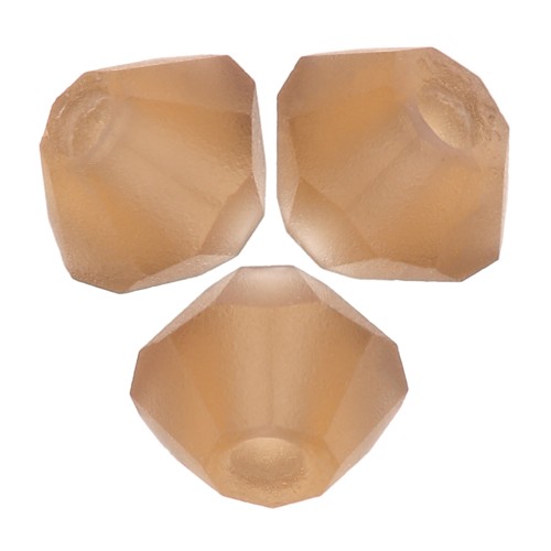 Perles toupies Preciosa - Rondelle Bead 3 mm - Smoked Topaz Matt x30