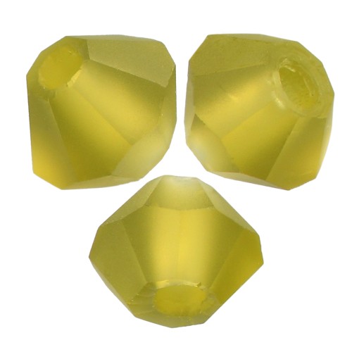 Perles toupies Preciosa - Rondelle Bead 3 mm - Olivine Matt x30