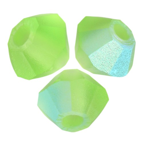 Perles toupies Preciosa - Rondelle Bead 3 mm - Peridot AB Matt x30