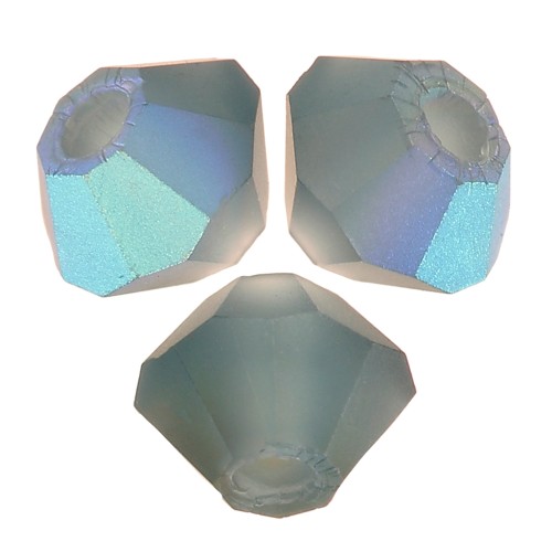 Perles toupies Preciosa - Rondelle Bead 3 mm - Montana AB Matt x30