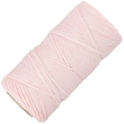 Bobine de fil ciré Linhasita pour micro macramé 1.2 mm Rose iridescent (Flamingo)