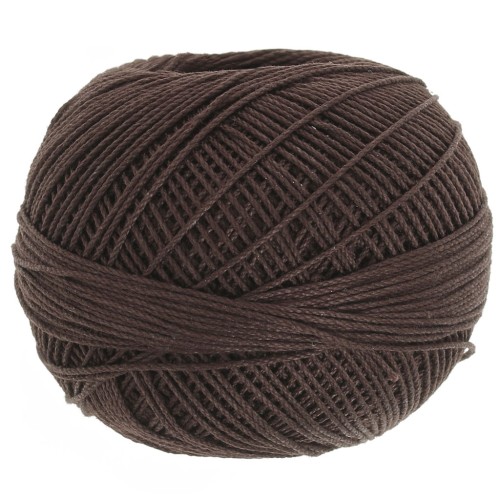 Fil de coton Lizbeth taille 10 - Fudge Dark n°697 x111m