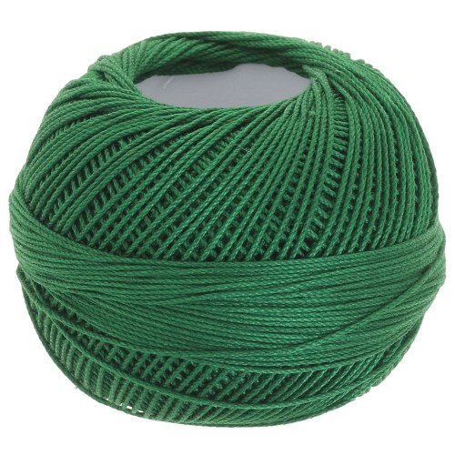 Fil de coton Lizbeth taille 10 - Christmas Green n°638 x111m