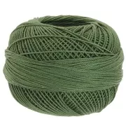 Fil de coton Lizbeth taille 10 - Dark Leaf Green n°676 x111m