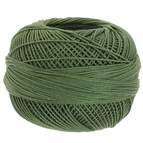 Fil de coton Lizbeth taille 10 - Dark Leaf Green n°676 x111m