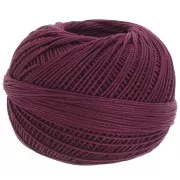 Fil de coton Lizbeth taille 10 - Burgundy n°672 x111m