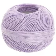 Fil de coton Lizbeth taille 10 - Light Purple Iris n°646 x111m