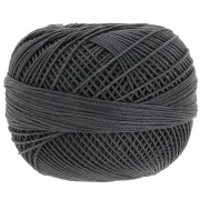 Fil de coton Lizbeth taille 10 - Charcoal n°606 x111m