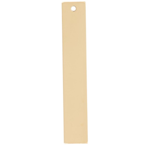 Pendentif rectangle 31x5 mm pour gravure - Gold filled (or laminé) x1