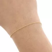 Chaîne maille Corde 1.4 mm - Gold filled (or laminé) x50cm