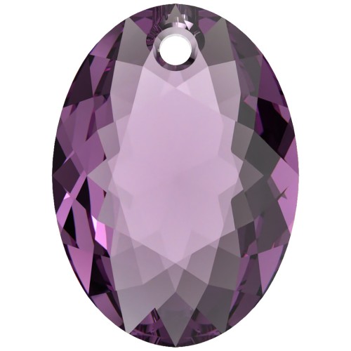 Pendentif PureCrystal 6438 Elliptic Cut Pendant 16 mm - Amethyst x1