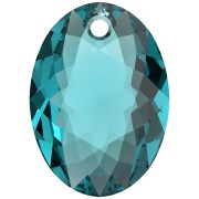 Pendentif PureCrystal 6438 Elliptic Cut Pendant 16 mm - Blue Zircon x1