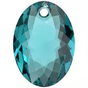 Pendentif PureCrystal 6438 Elliptic Cut Pendant 16 mm - Blue Zircon x1