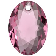 Pendentif PureCrystal 6438 Elliptic Cut Pendant 16 mm - Rose x1