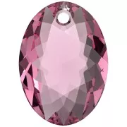 Pendentif PureCrystal 6438 Elliptic Cut Pendant 16 mm - Rose x1