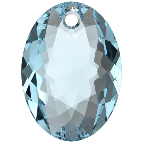 Pendentif PureCrystal 6438 Elliptic Cut Pendant 16 mm - Aquamarine x1