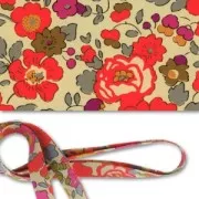 Biais en tissu Liberty - Betsy - Fluo Thé x1m