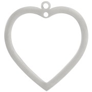 Pendentif coeur évidé chandelier 32x30 mm - Acier inoxydable 316L x1|raw }}