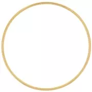 Anneaux de montage et tissage cercle 30 mm - Acier inoxydable 316L Doré x10