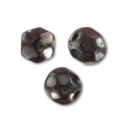 Facettes 4 mm Opaque Red Picasso x50|raw }}