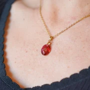 Tour de cou maille Forçat limée 2.1 mm - Acier inoxydable 304L Doré x46cm