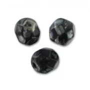 Jet - Facettes 4 mm Jet Picasso x50 Facettes 4 mm Jet Picasso x50