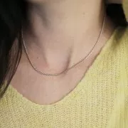 Tour de cou maille Gourmette 2.2 mm - Acier inoxydable 304L x41cm