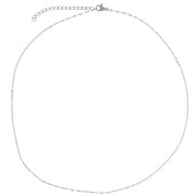 Tour de cou maille Fantaisie 1.4 mm - Acier inoxydable 304L x46cm|raw }}