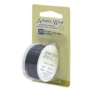 Fil de cuivre Artistic Wire 0.81 mm anti-ternissement - Noir x5.5m