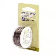 Fil de cuivre Artistic Wire 0.81 mm anti-ternissement - Laiton antique x5.5m