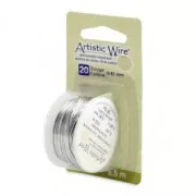 Fil de cuivre Artistic Wire 0.81 mm - Etain x5.5m