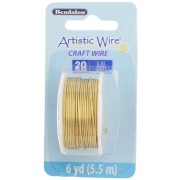 Fil de laiton Artistic Wire 0.81 mm anti-ternissement x5.5m