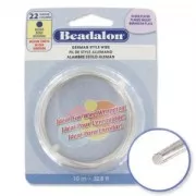Fil de cuivre rond 0.64 mm- German Style Wire - Argenté x10m