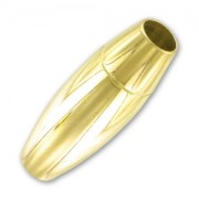 Fermoir aimanté pour cordon 5 mm en Acier inoxydable doré x1|raw }}