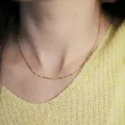 Tour de cou maille Fantaisie 1.5 mm - Acier inoxydable 304L x46cm