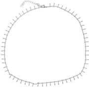 Tour de cou maille Gourmette et barres 6.8 mm - Acier inoxydable 304L x46cm