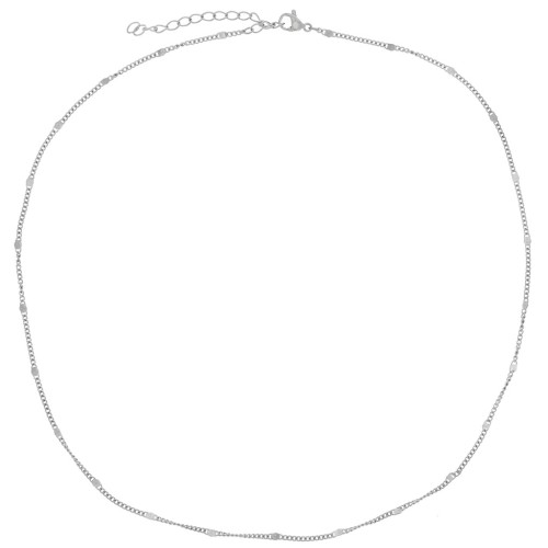 Tour de cou maille Gourmette fantaisie 1.95 mm - Acier inoxydable 304L x46cm