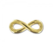 Intercalaire infini 15x6 mm Doré à l'or fin x1