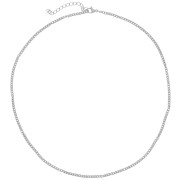 10 tours de cou maille Gourmette 2.2 mm - Acier inoxydable 304L x46cm|raw }}