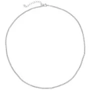 10 tours de cou maille Gourmette 2.2 mm - Acier inoxydable 304L x46cm