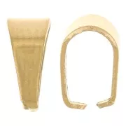 Bélières 7 mm sans anneau - Acier inoxydable 304L Doré x5