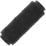 Gris Foncé - Fil plat en polyester ciré Slam Cord pour micro macramé 0.8 mm - Gris foncé x100m Fil plat en polyester ciré Slam Cord pour micro macramé 0.8 mm - Gris foncé x100m