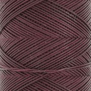 Fil plat en polyester ciré  Slam Cord pour micro macramé 0.6 mm - Aubergine x100m