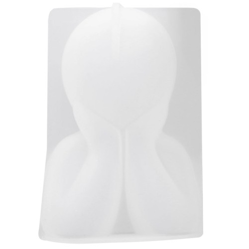 Moule bougie en silicone 6x3.8 cm - Silhouette enfant - Transparent x1