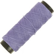 Fil plat en polyester ciré  Slam Cord pour micro macramé 0.6 mm - Amethyst x100m