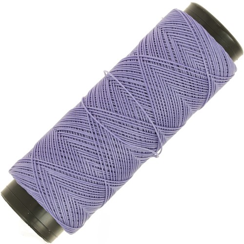 Fil plat en polyester ciré Slam Cord pour micro macramé 0.6 mm - Amethyst x100m