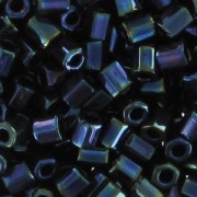 Rocaille Miyuki 11/0 Hex Cut 452 - Dark Blue Iris Metallic x8g